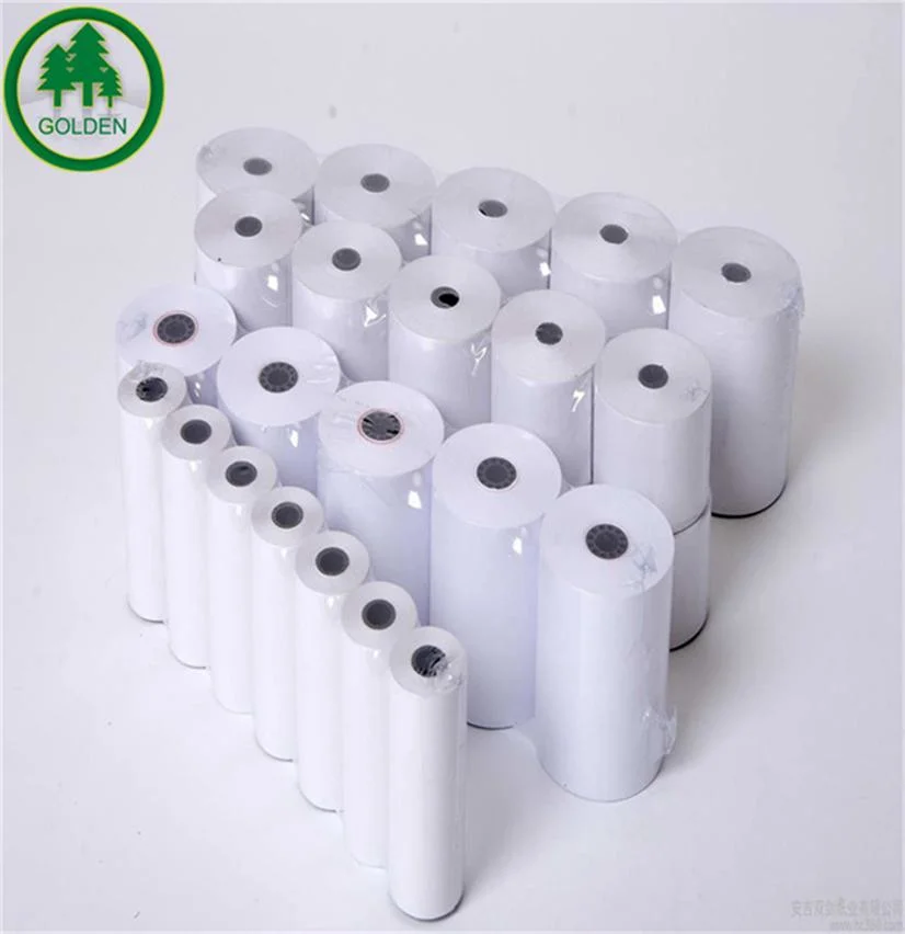 Fabricante de papel térmico de melhor qualidade, 60 mm, 640 mm de largura em rolo pequeno ou em rolo Jumbo