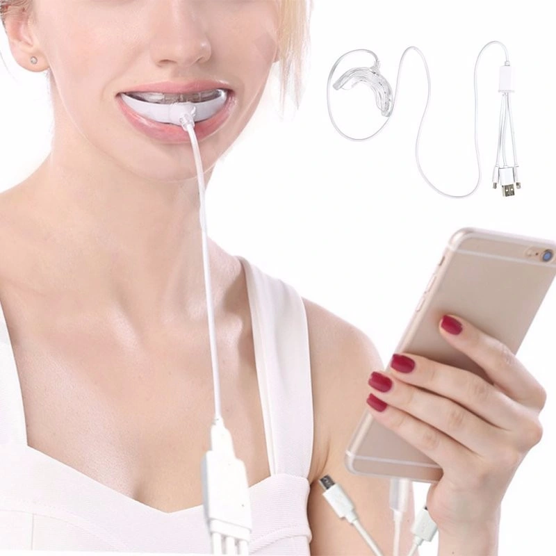 Blanqueamiento Dental efectivo Gel blanqueador de dientes de la luz de LED