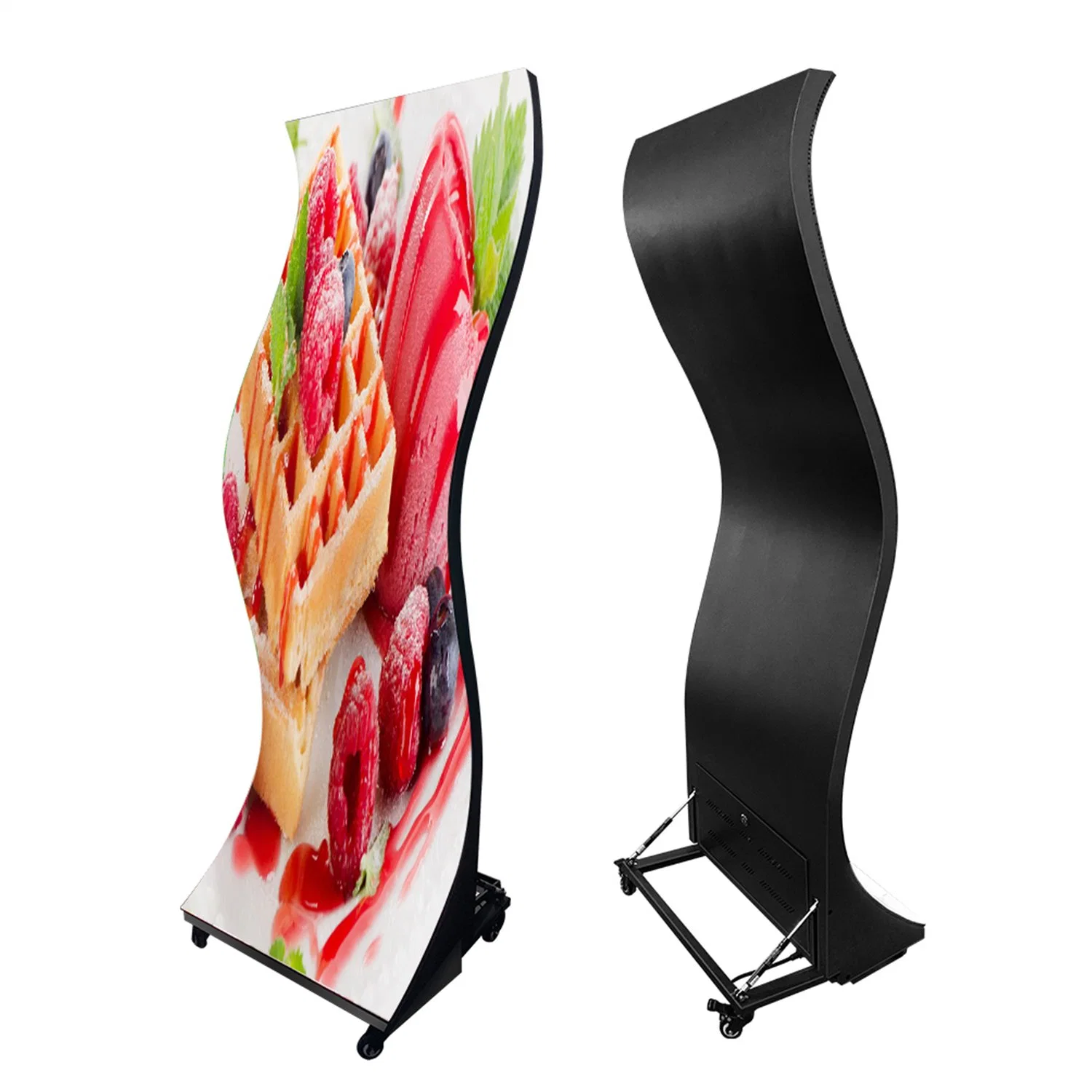 Wholesale/Supplier High quality/High cost performance  Indoor S-Shaped LED Poster Screen Display with Flexible LED Modules