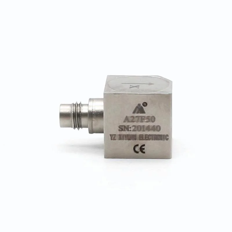 Taille mini préamplificateur intégré dans l'IEPE 1/4-28 à quatre coeurs de capteur d'accélération piézoélectrique triaxial (A27F50)