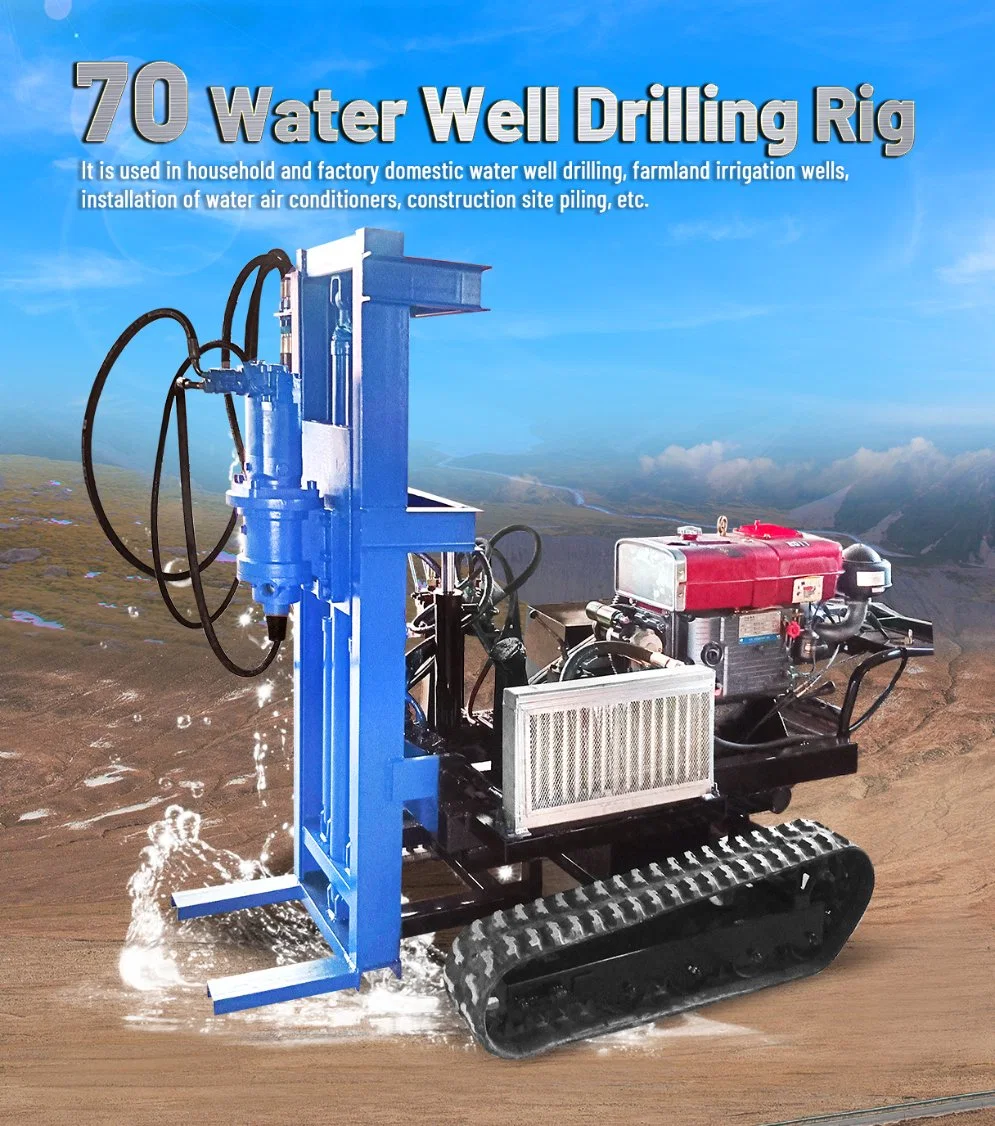 Venta en caliente 70 metros montado en camión Rotary Core Drilling Rig Perforación de pozos de agua