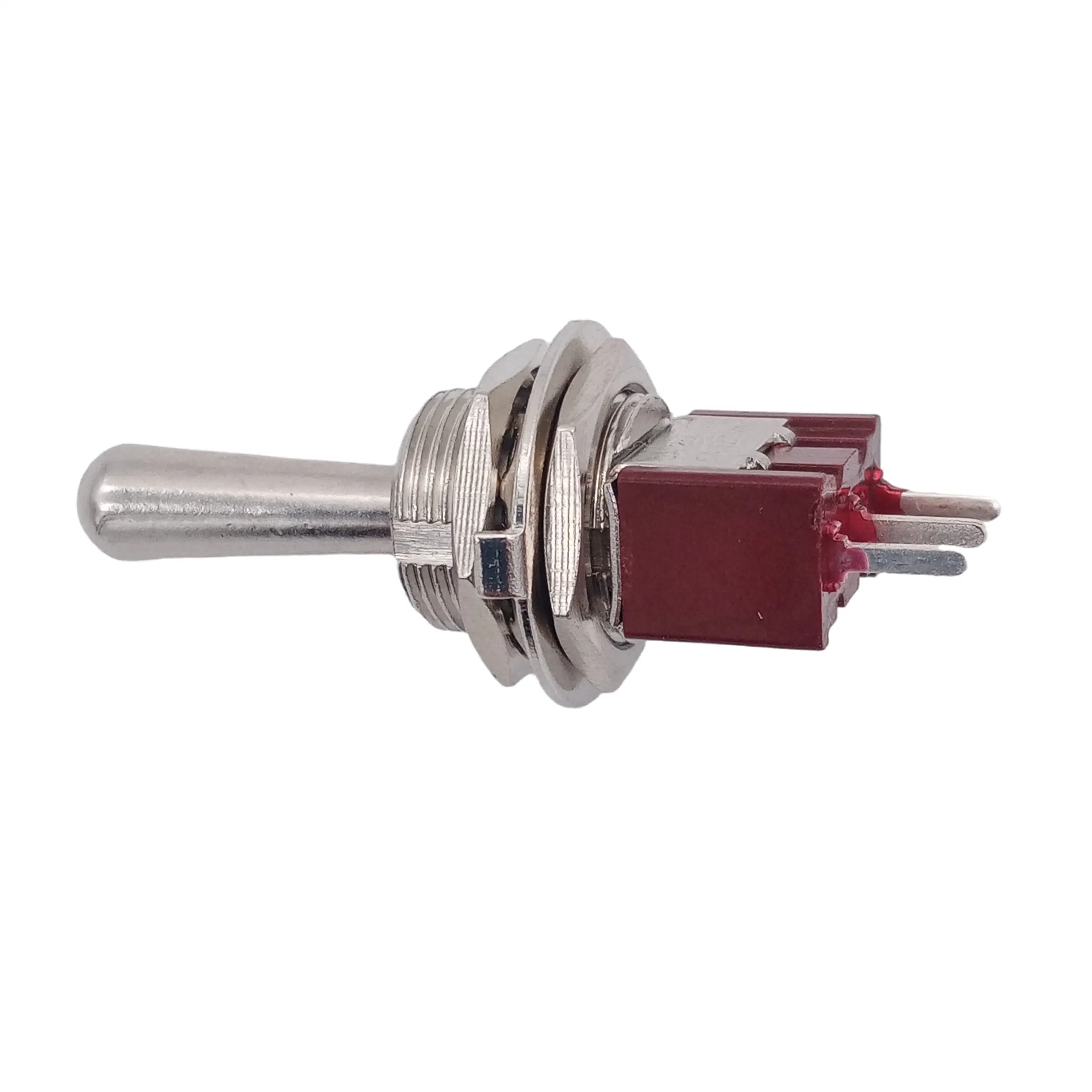 Mts-102 12mm 3 Pin 2 Way on on Self-Locking Toggle Switch