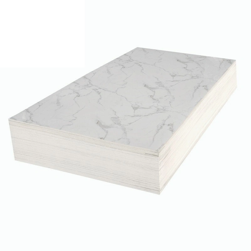 UV High Glossy Wall Building Materials 1220*2440 Waterproof Flat Indoor Wall Board PVC Marble Sheet