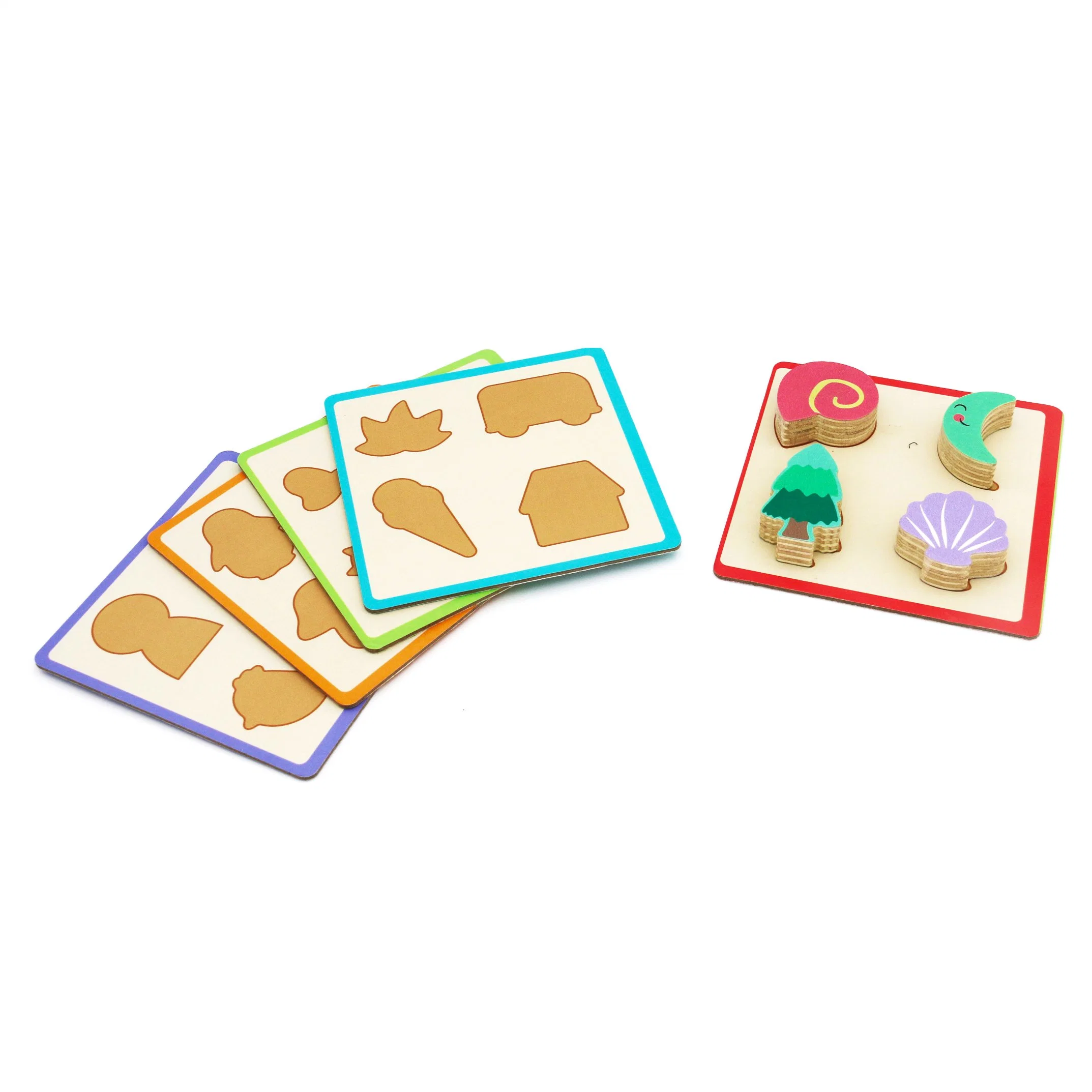 Educational Shape Color Sorter Wooden Toy with Storage Board for Baby Boys Girls