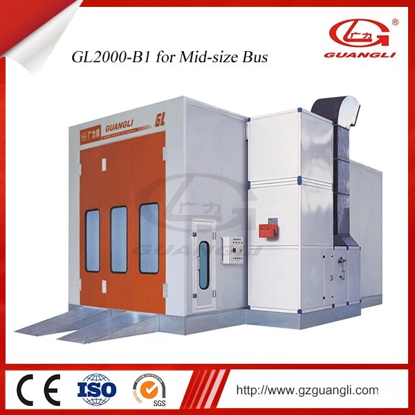 Alimentação de fábrica Guangli Aprovado pela CE Maintainancewater-Based Automóvel Carro de pintura do Sistema de aquecimento da cabine de spray