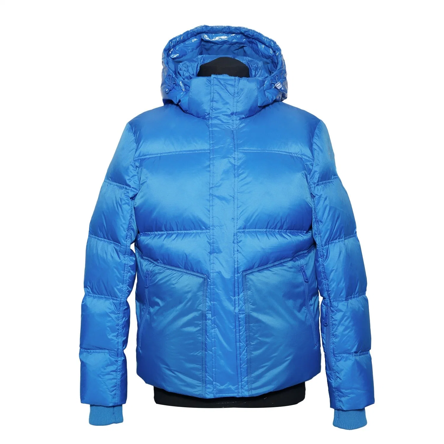 2023 nueva moda invierno corto de los hombres de peso medio ordinario de acolchado Casual encapuchado NV-014 Duck Down Jacket