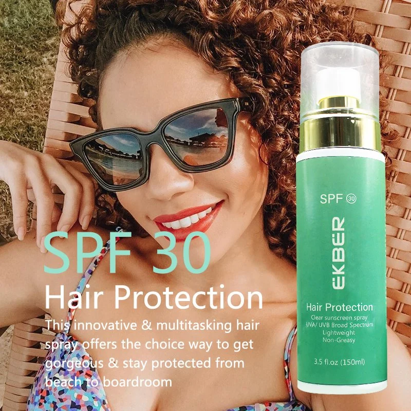 Customize Logo Hair Sun Protection Spray Sunscreen for Scalp Leontopodium Alpinum Extract Hair Sunscreen Spray