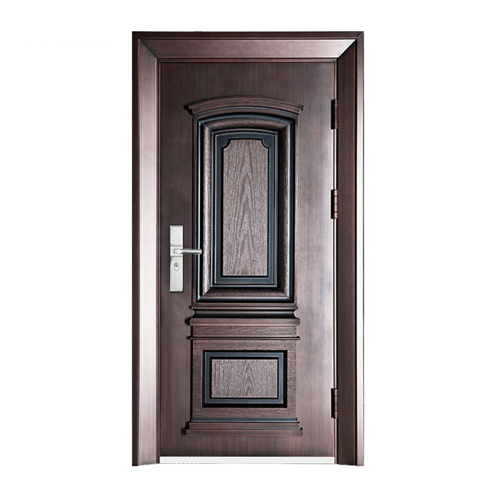 Ghana Entry Steel Door Price Exterior Steel Swing Security Door for Sale