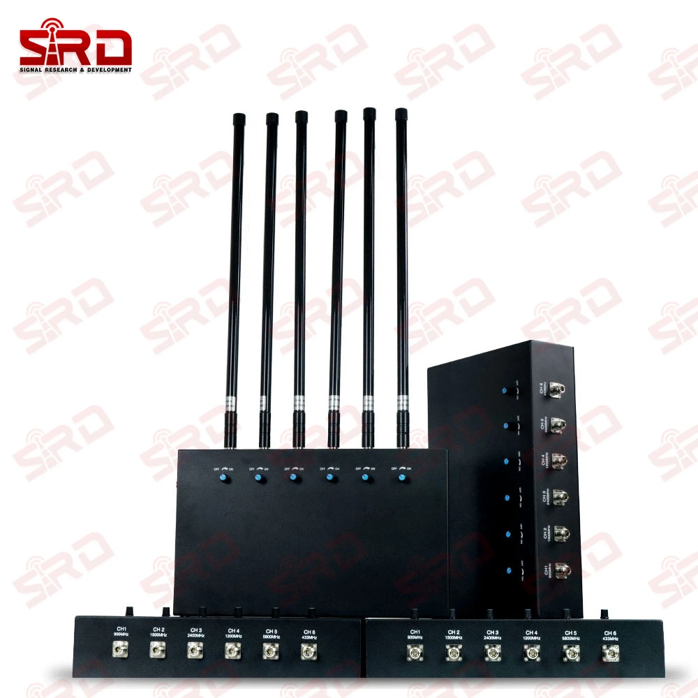 High Power Custom 6/7/8 Band Drone Signal Jammer Defense Anti Uav