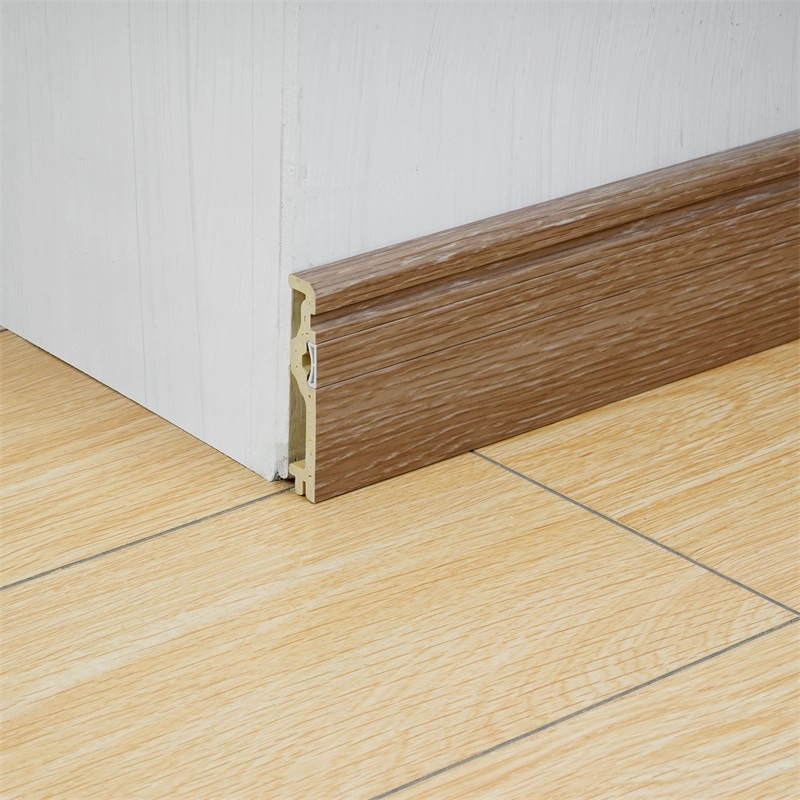 Hot Sale 100mm Bedroom Plastic Baseboard Trim PVC Fitting Skirting Boards