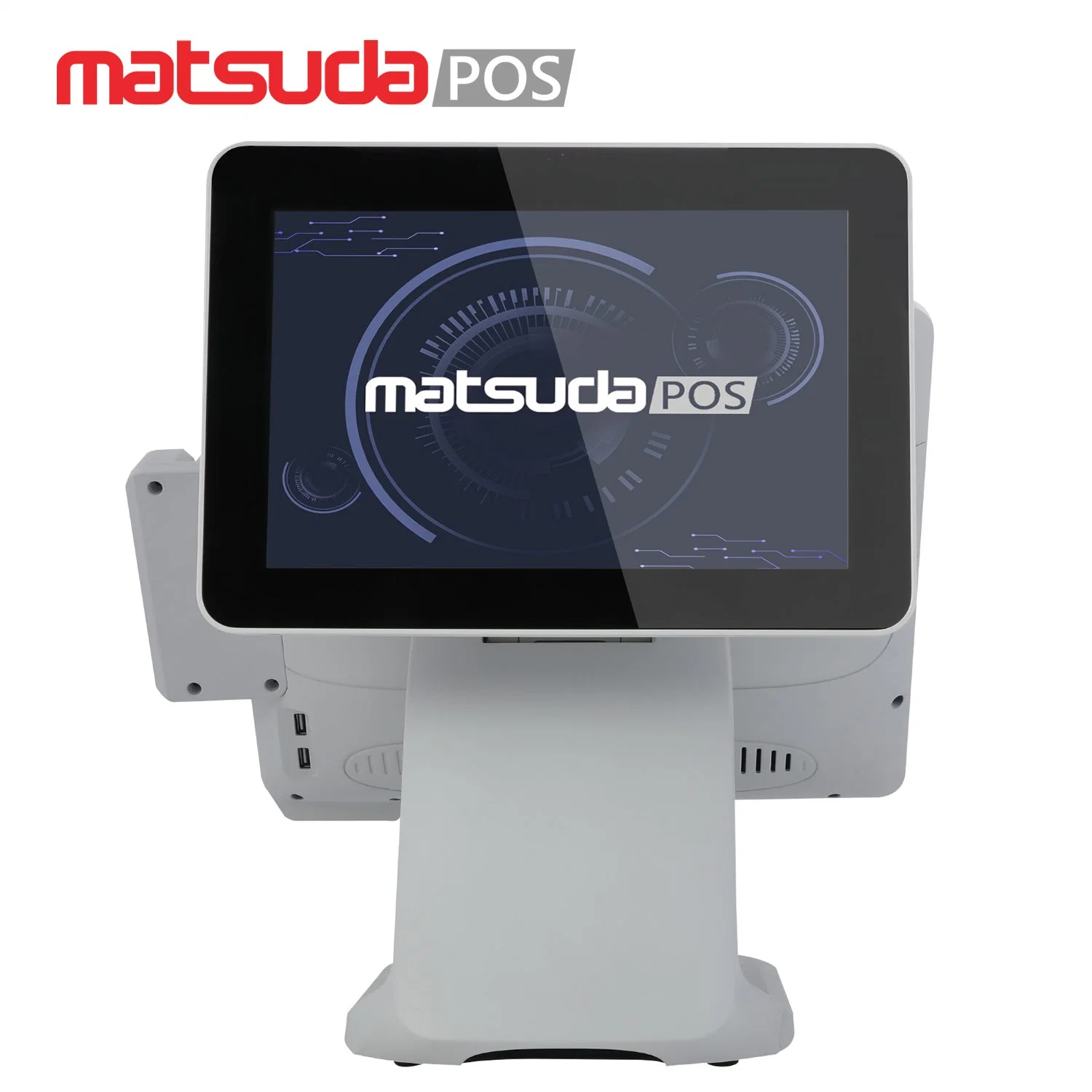 El nuevo St9800 15pulgadas todo-en-uno Dual-Screen POS Pub POS Sistema Sistema de cajero de supermercado la máquina