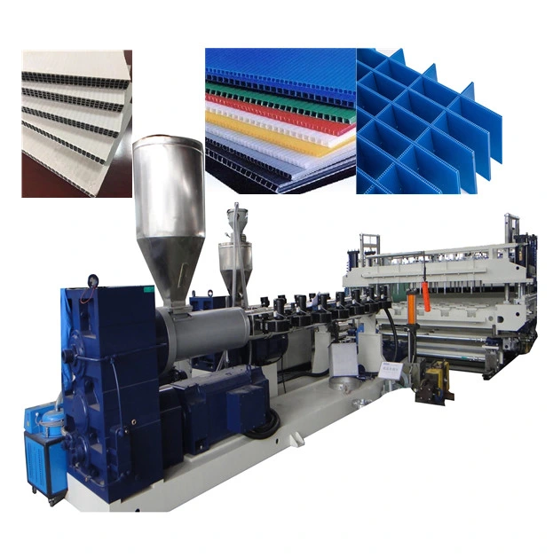 PP PC Hollow Grid Concrete Construction Formwork Box Sheet Board Profile Extrusion Making Machine