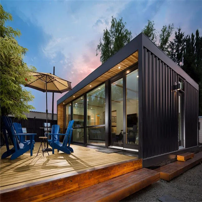 Light Steel Structure Cabins Wooden House Prefabricated Container House Design