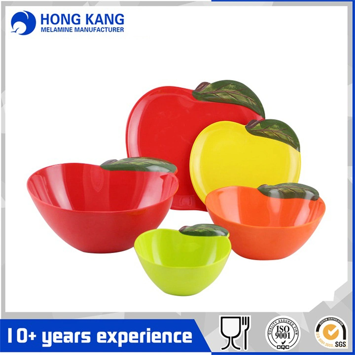 OEM Melamine Mixing Apple Shaped Bowl