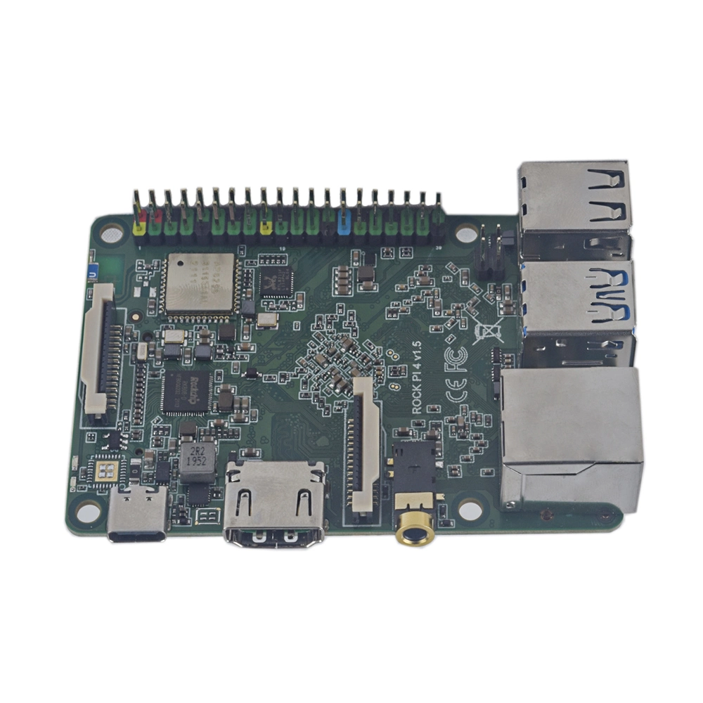 Rock Pi 4 Modelo B y el modelo C Rockchip RK3399 ARM Cortex de seis núcleos de mayorista de equipo de una sola placa sbc