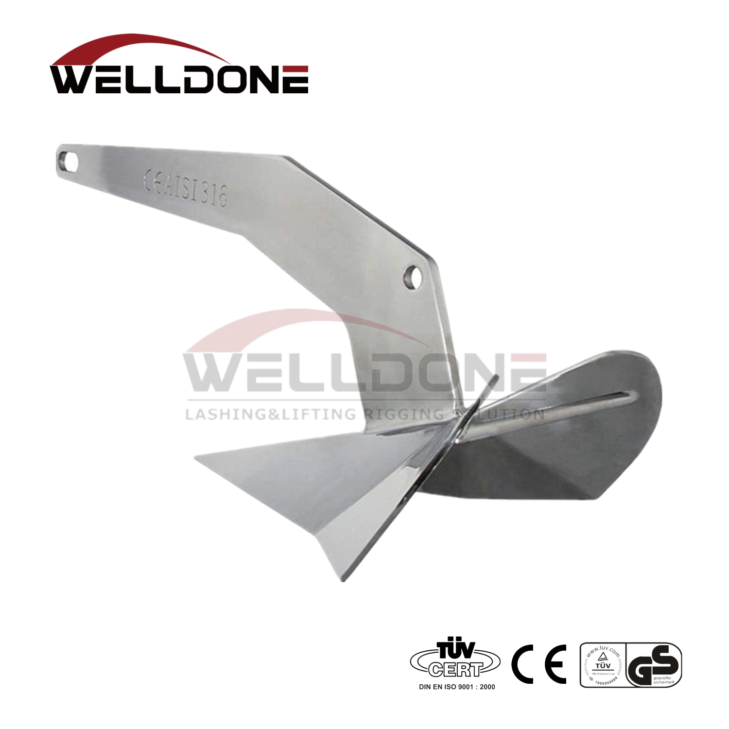 Stainless Steel Delta Anchor SS316 HDG Delta Anchor for Boat