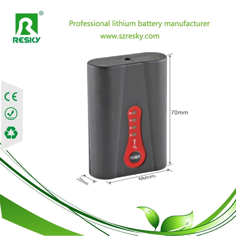 DC 7.4V 2600mAh Rechargeable Lithium Battery for Heated Gloves