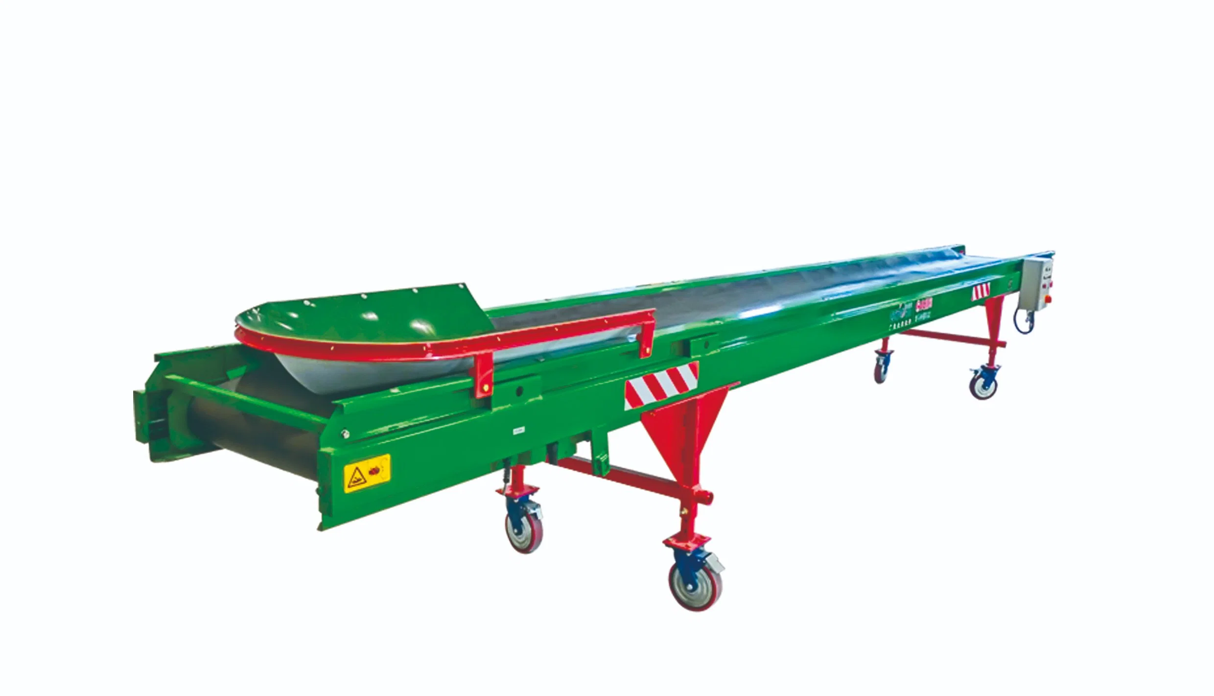 Rubber Belt Conveyor Stainless Steel Low Material Damage Rate Single Layer Potato Conveyor