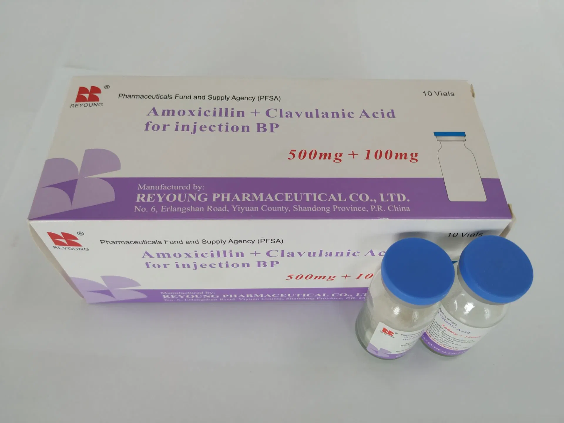 Sensitive Penicillin Antibiotics/Amoxicillin Sodium and Clavulanate Potassium for Injection 0.6g, 1.2g