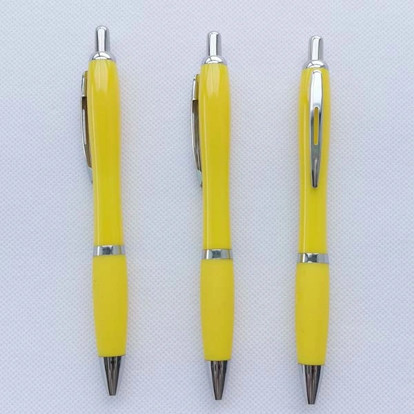 Yellow Color Hotel Use Customer's Printing Promotion Wholesale Ball Pen