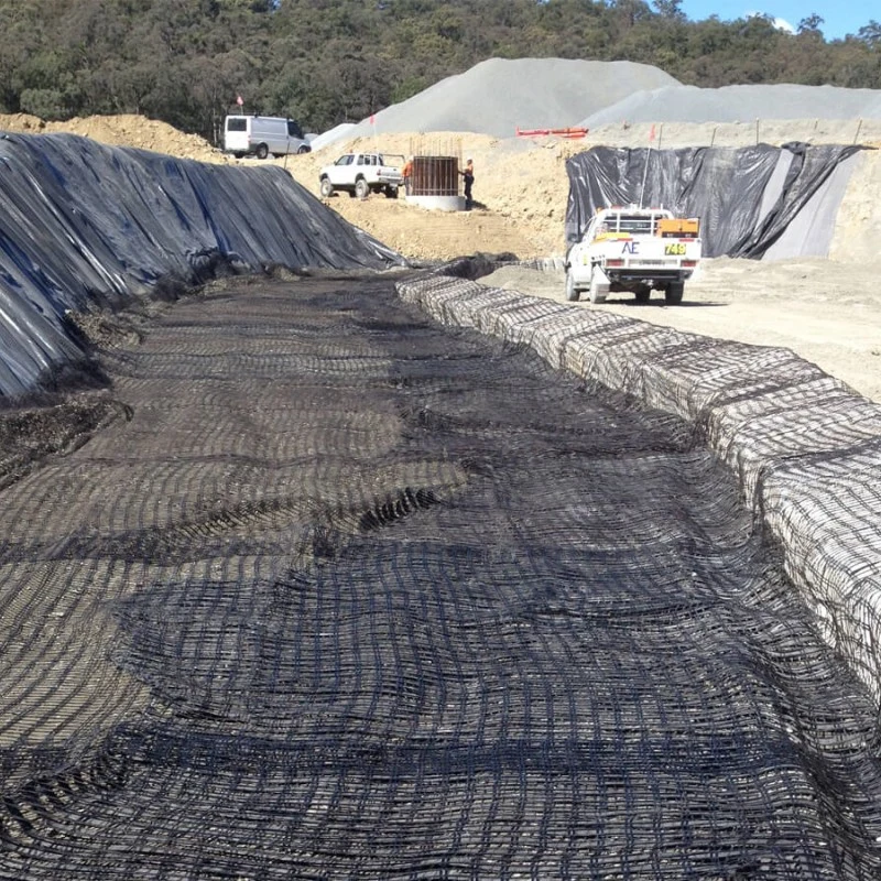 Rawilway Foundation 50kn/M Warp Knitted Polyester (PET) Geogrid