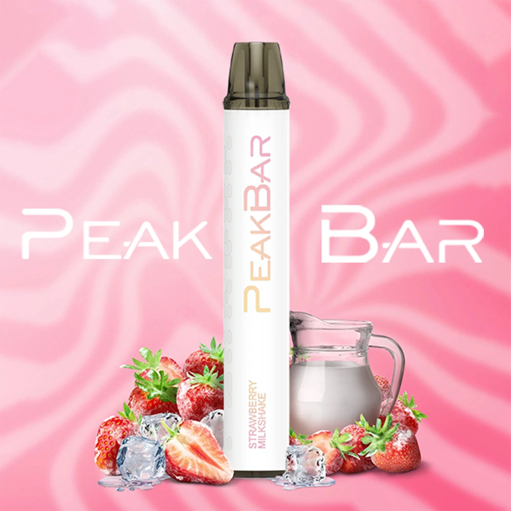 Nieve Peakbar E cigarrillos 800 inhalaciones de Vape Mayorista/Proveedor Mini Vaporizador de pluma de humo de los vapores de sabores de frutas de la barra de Puff atomizador con bloqueo para niños