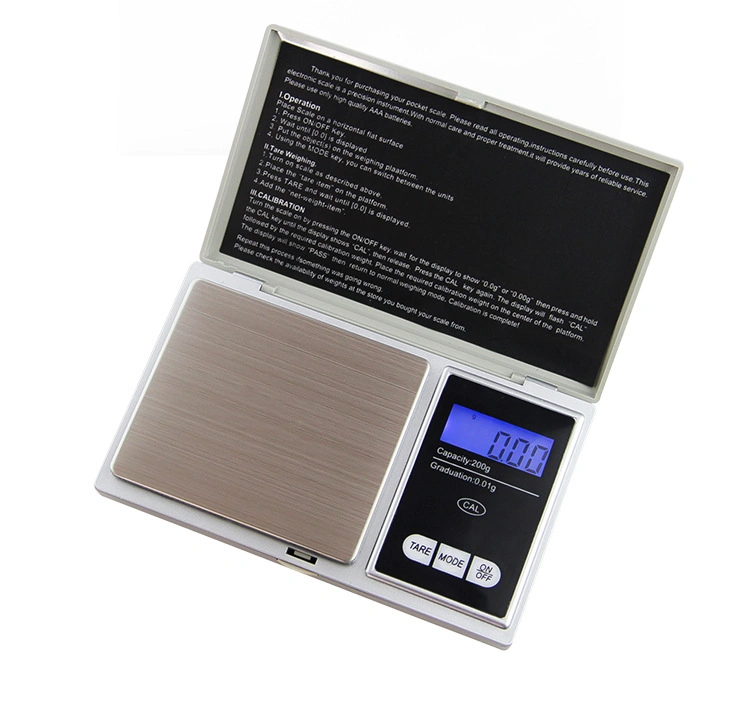 500g/0.1g 200g/0.01g High Precision Electronic Scales Jewelry Pocket Digital Scales