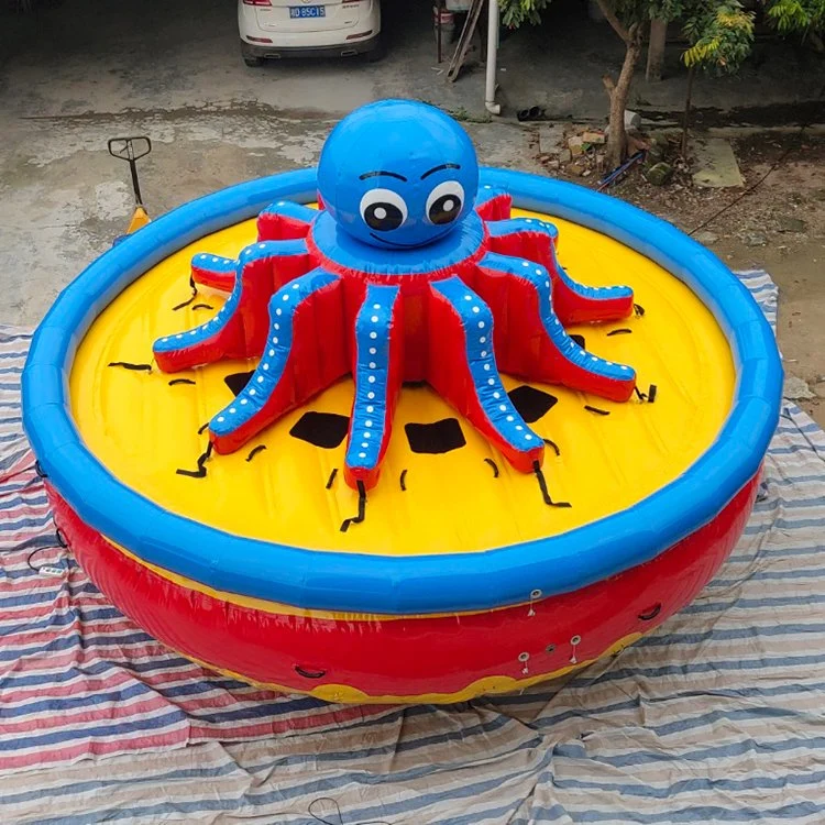 Round Shape Colorful Octopus Inflatable Flying Disco Boat for Water Sports