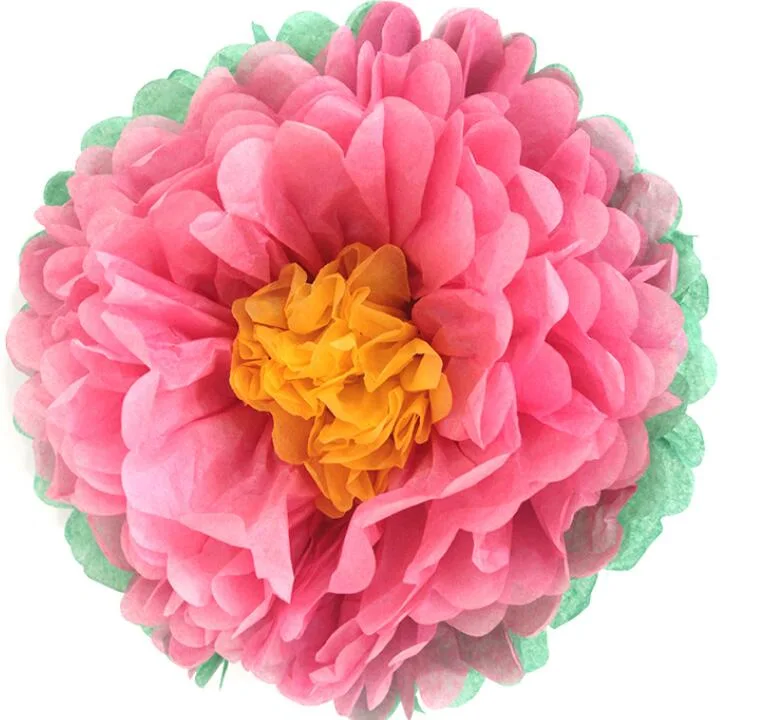 Customized Degradable Durable Foldable Wedding Paper Flowers