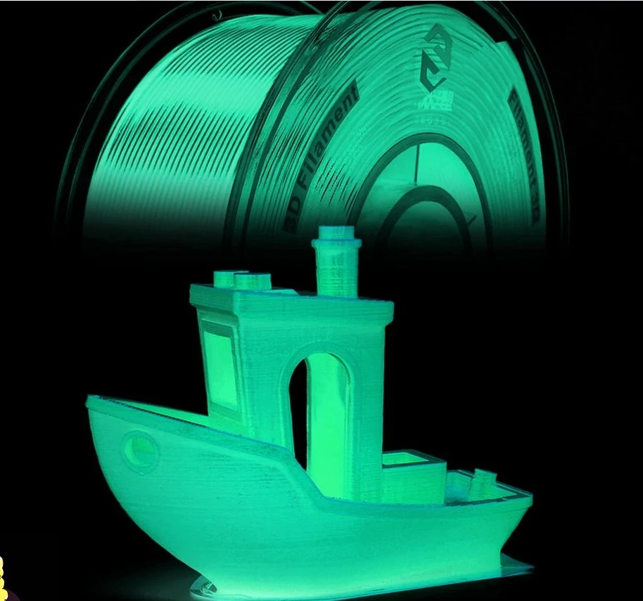 High Level Blue Luminous PLA 3D Filament Glow in The Dark 3D Printing Materials Fluorescent PLA 1.75mm Filaments