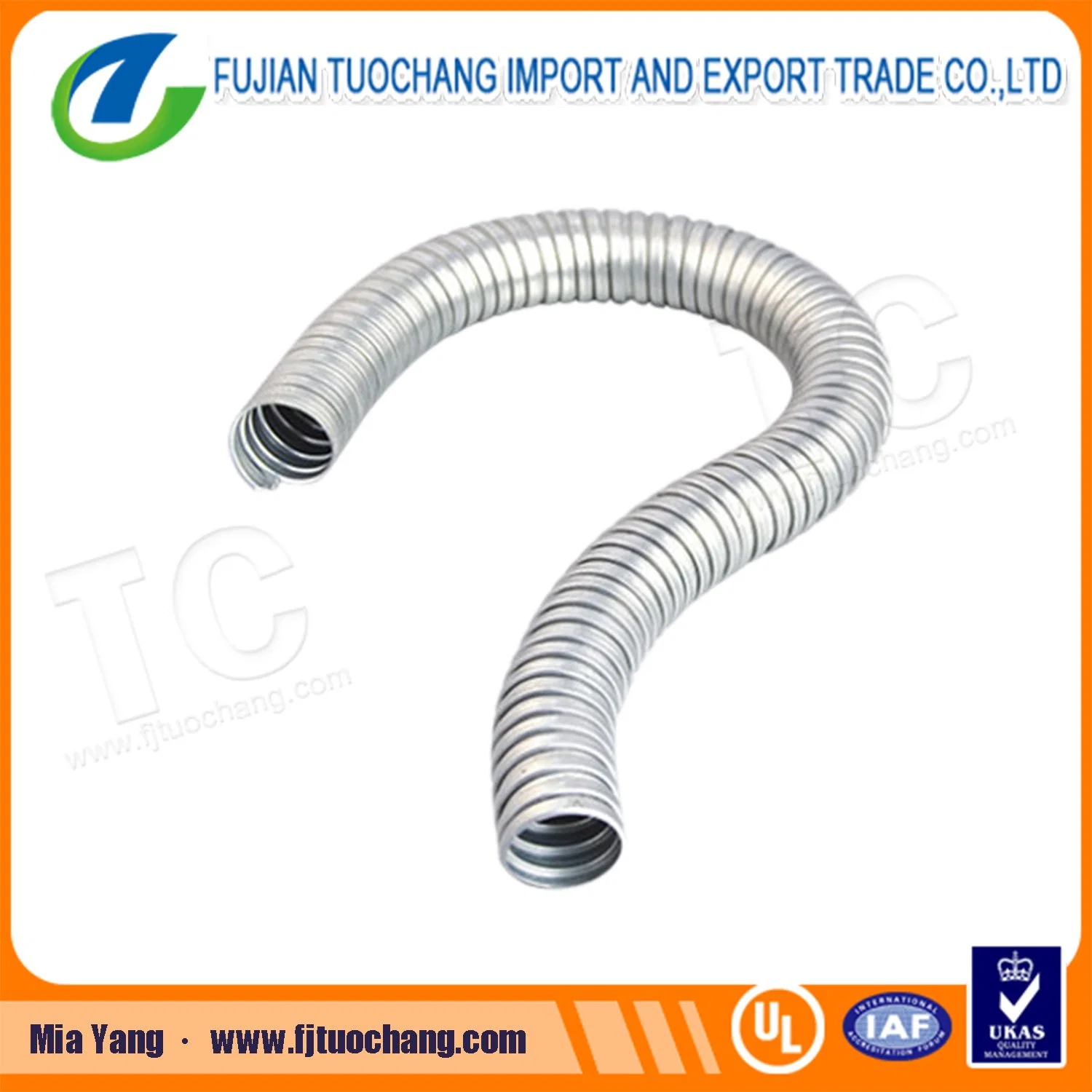 Conduit flexible en acier galvanisé pour utilisation intensive de 20 mm