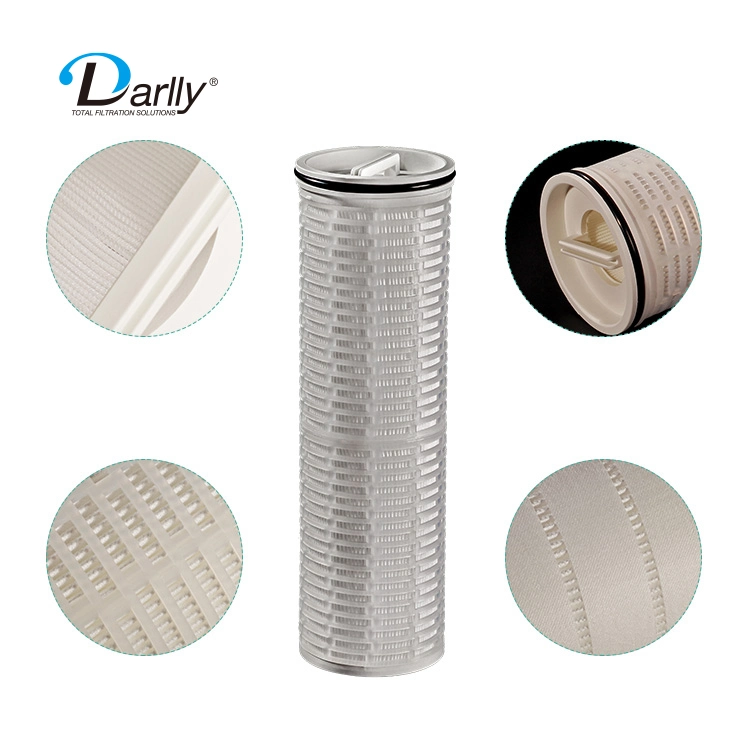 20/40/60inch High Flow Rate PP Pleated Depth Filter Cartridges for Sea Water Desalination