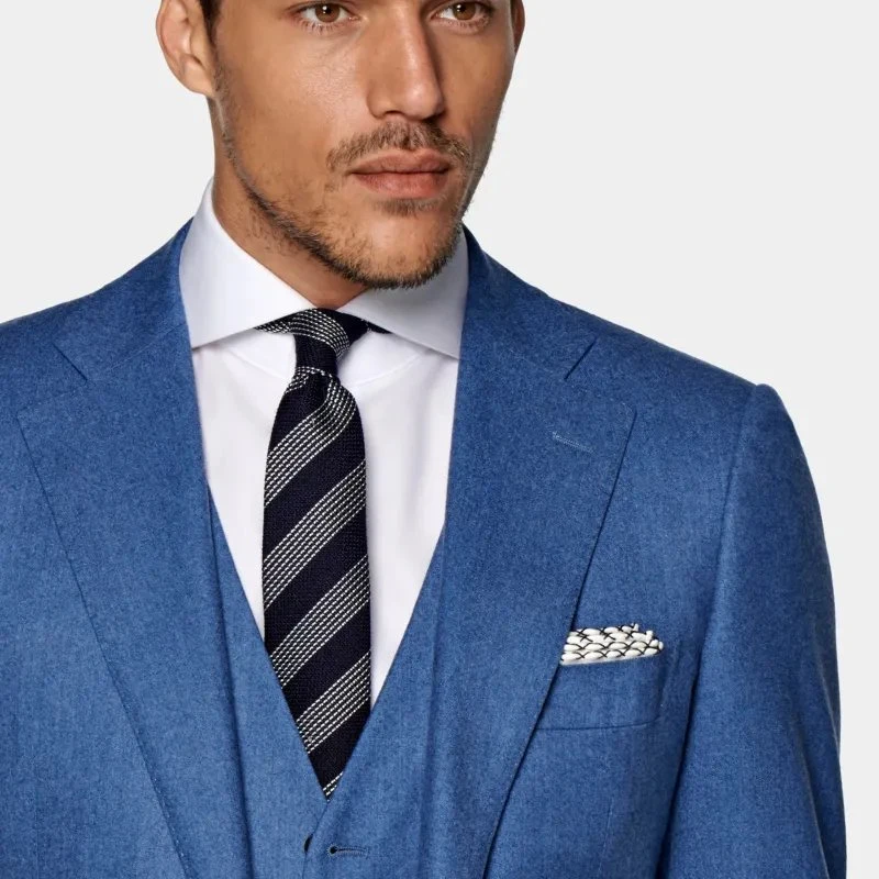 S120 Wollanzug Business Casual Herren zwei einreihig Plus Größe Anzüge