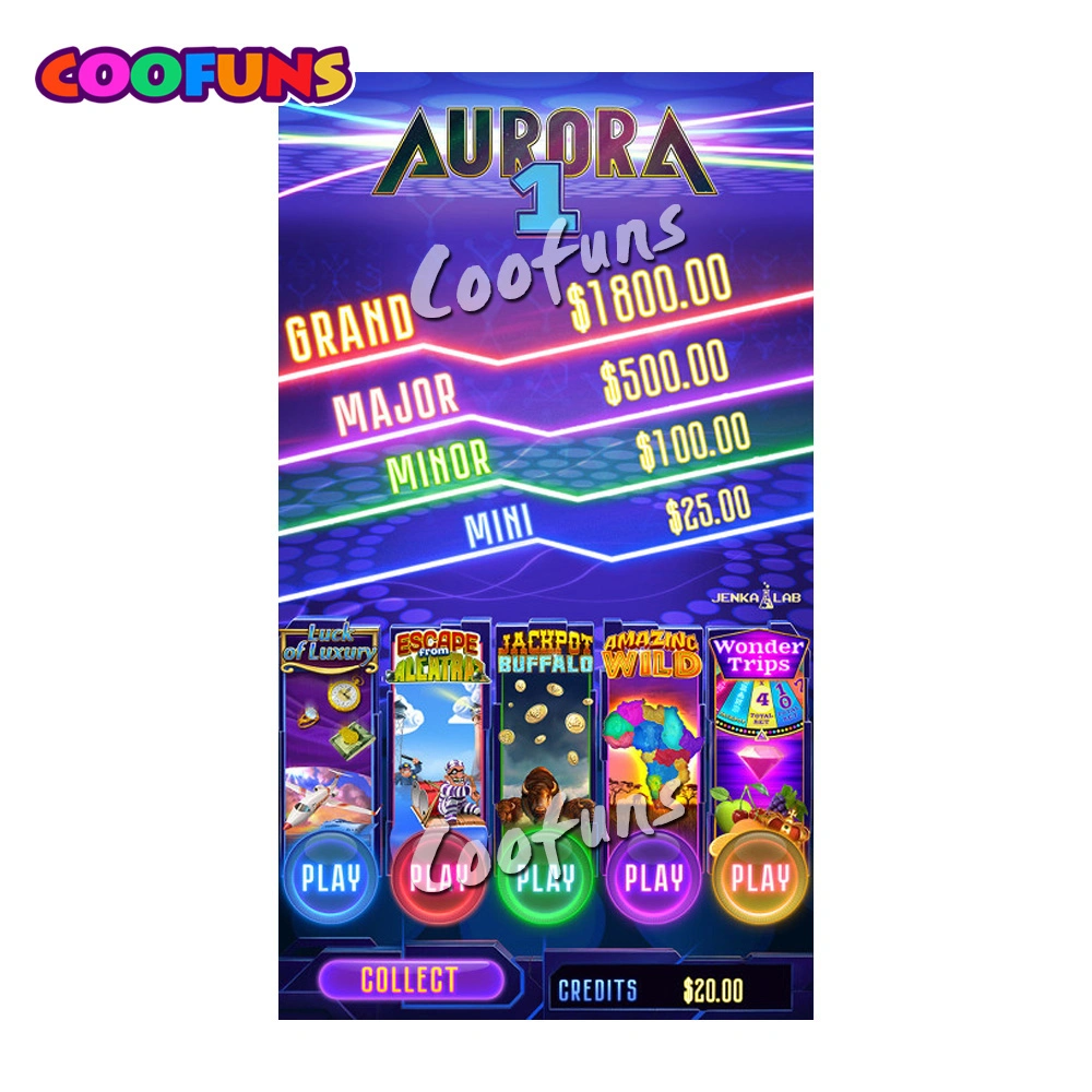 New Arrival Aurora1 Jenka Lab Skill Game Board Vertical Slot Cabinet Machine Game Board