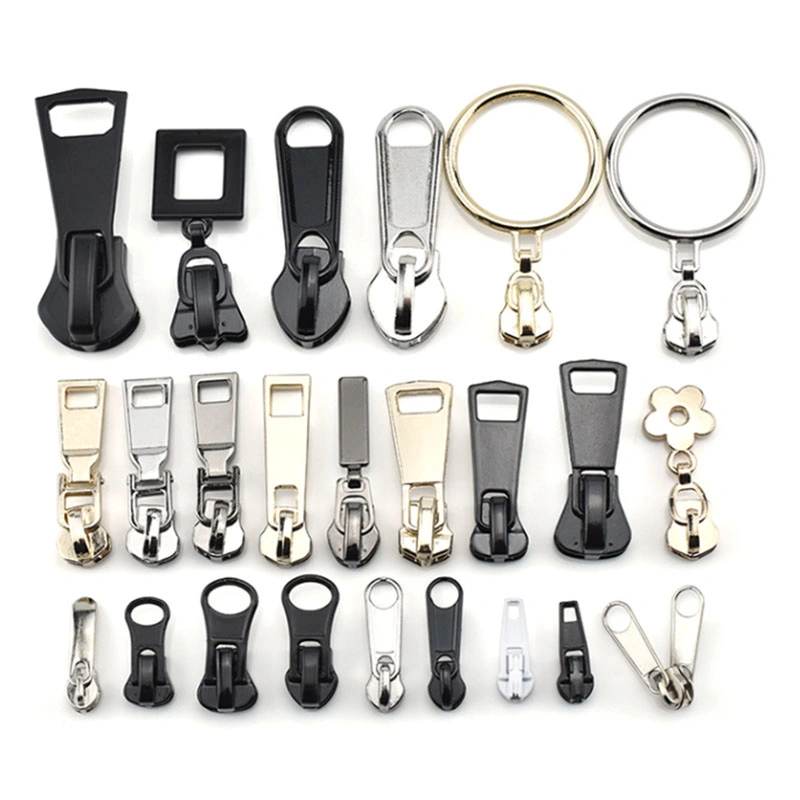 Wholesale/Supplier Custom Easy to Install Plating Metal Zipper Sliders Aluminum Alloy Zipper Zip Sliders