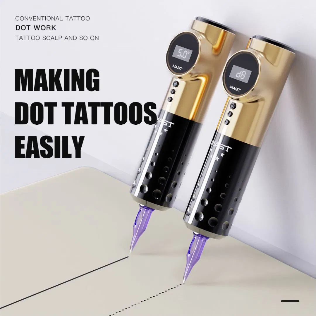 Mast Archer New Stabb Features Wireless Battery Rotating Tattoo Machine Pen