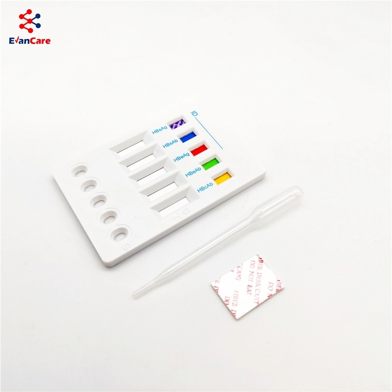 HBV Hepatitis Test Kits 2022 at Home Use Famous Brand High Accuracy Hepatitis B Virus 1 Step HBV 5 in 1 Rapid Testing Kit Rapid Test Panel