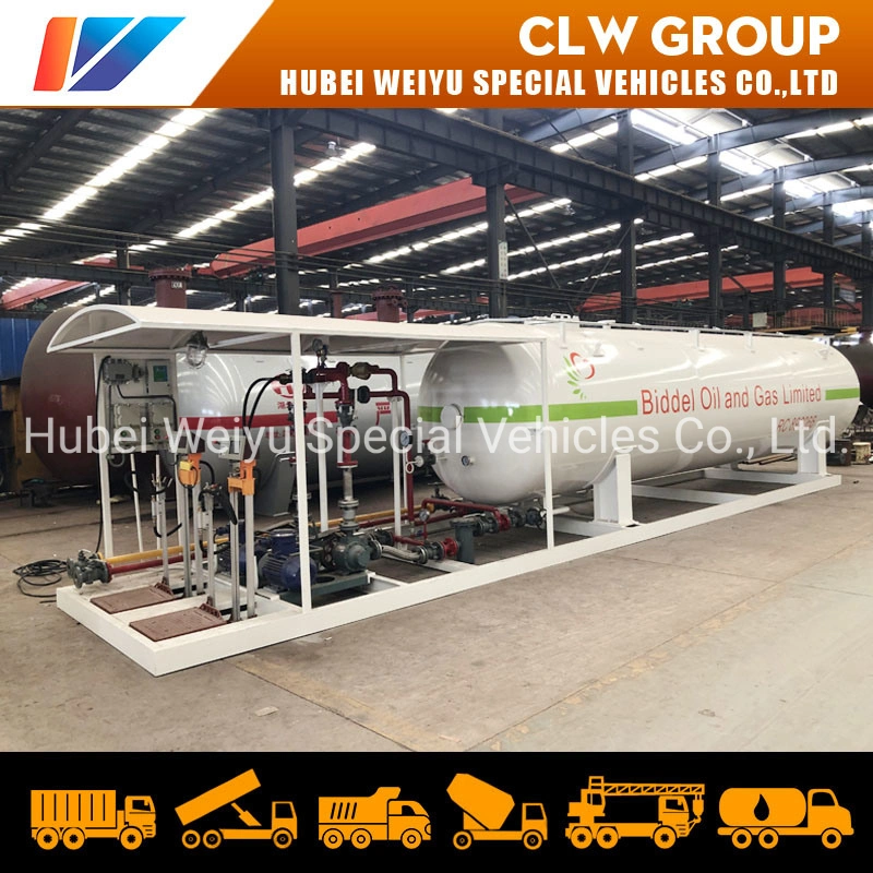 10mt 10tons 10t 20000L 20000liters LPG Gas Skid Refilling Station Tank Propane Filling Station for Sale