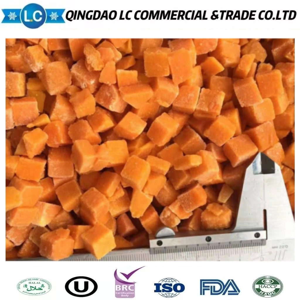 China Supplier Export Food Grade Buyers Price IQF Cut Vegetables Deep Frozen Diced Carrots