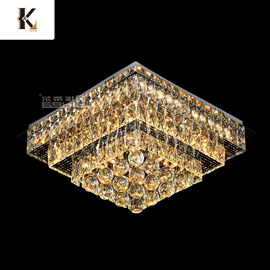 Accueil Haut de luxe contemporain MODERN Lustres de cristal LED K9 pour la chambre de conception