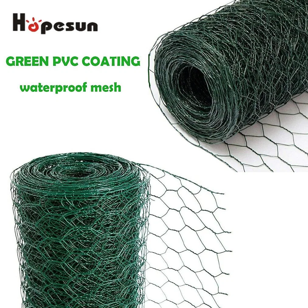 Hexagonal Wire Mesh Green Color