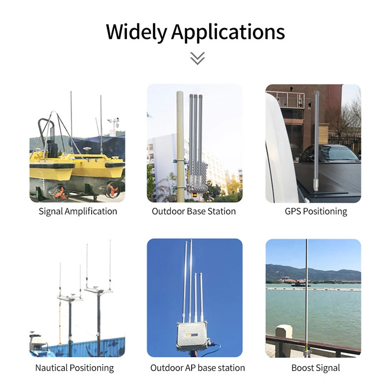 WiFi Outdoor Signal Amplification Long Range Communication Helium Fiberglass Lora 10dBi Antenna