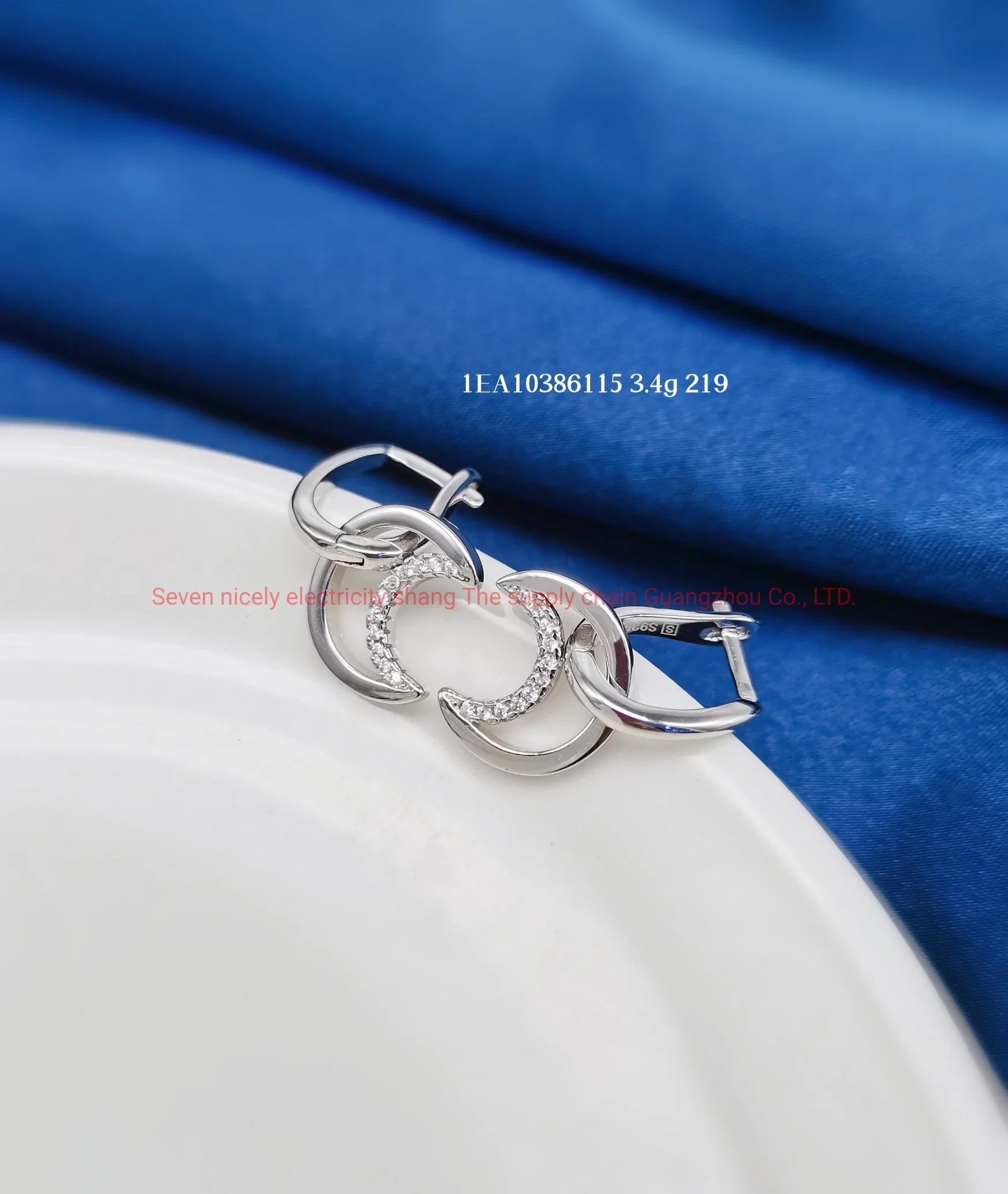 OEM Fashion Wholesale/Supplier Jewelry Birthday Gift Lady Earrrings High quality/High cost performance  925 Silver Huggie