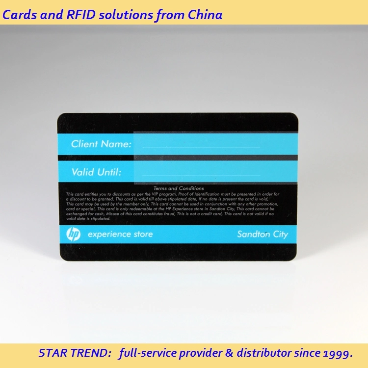 Preprinted Plastic Card Factory Price VIP Signature Card/Membership Card with Barcode PVC Material