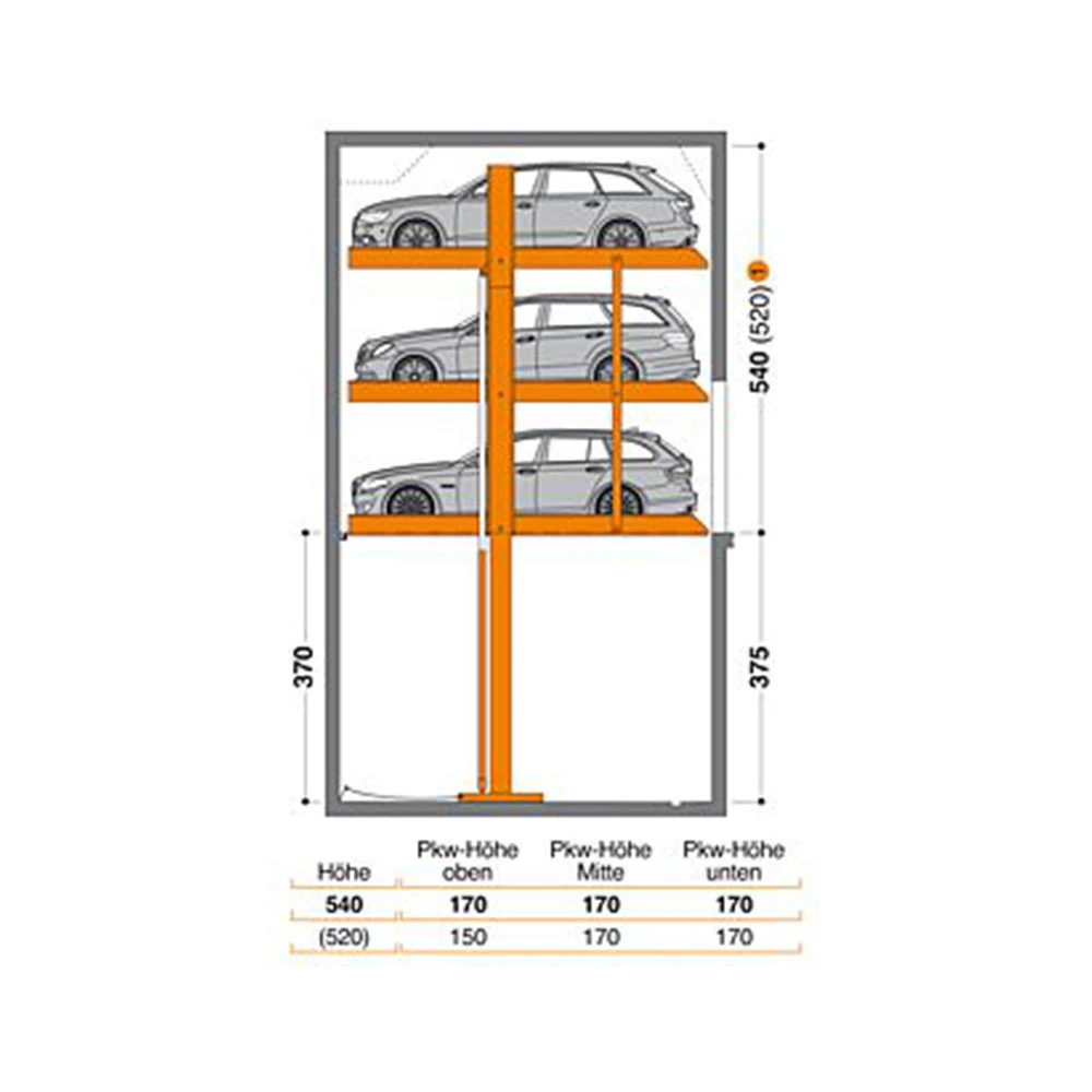 Reparación de automóviles Ascensor sistema de estacionamiento vertical Equipo de bajo costo lo mejor