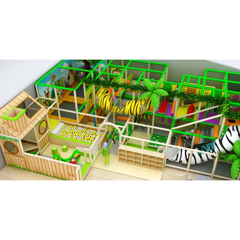 Zoo Theme Children Soft Play Indoor Playground Equipment para crianças