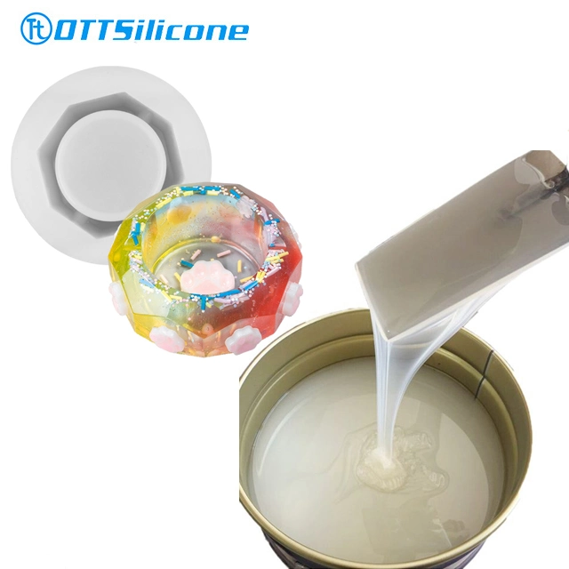 High Temperature Resistance RTV 2 Silicone Rubber Liquid for PU Resin Crafts