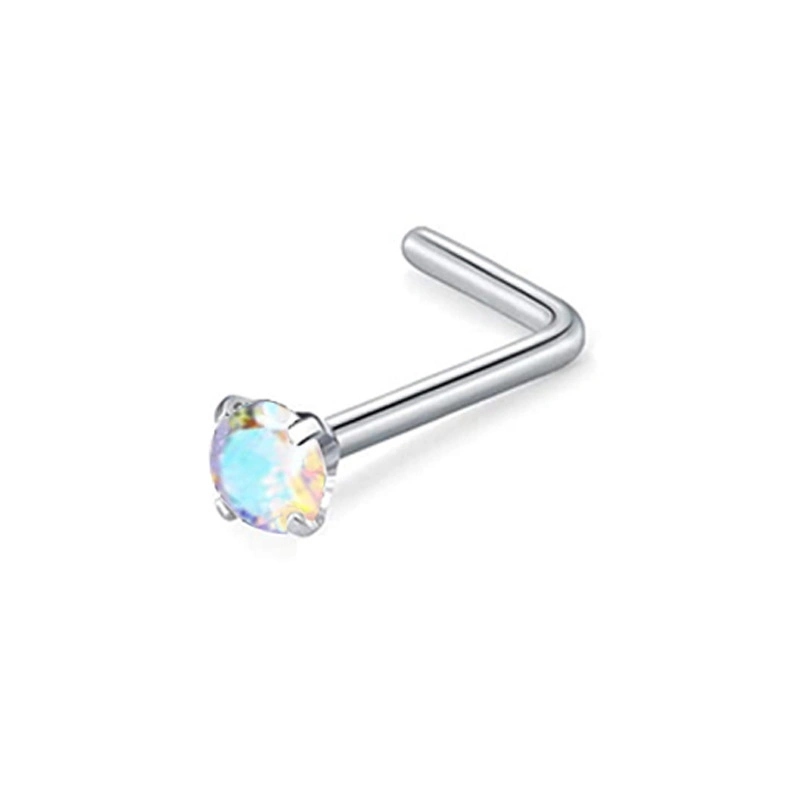 3mm Nose Stud L-Shaped Titanium Alloy Body Piercing