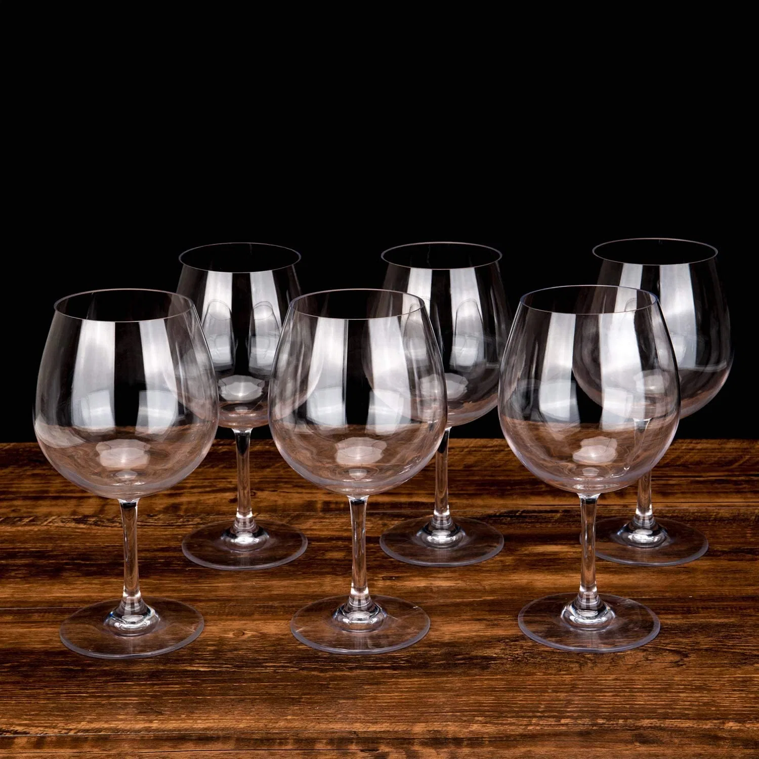 12.5-Ounce Unbreakable Wine Glass Acrylic Plastic Stem Wine Glasses