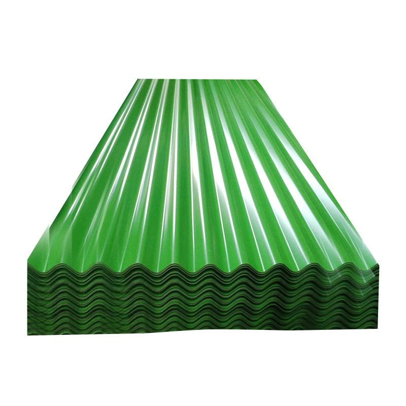 Colorful Hollow Plastic UPVC Roofing Tile PVC 20 Gauge Gi Galvanized Corrugated PPGI Color Coated Prepainted Steel Metal Roof Sheet Price for Warehouse